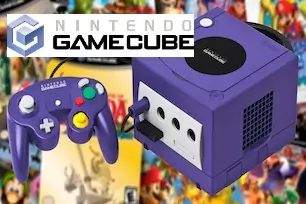 Retro Console Reasons: Why You Should Own a Nintendo GameCube Nintendo GameCube console and controller with game box art collage in the background and GameCube logo at the top